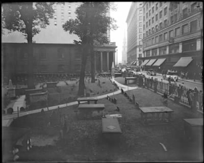 Leon Abdalian Photographs > King's Chapel burial ground, taken from Kimball Building