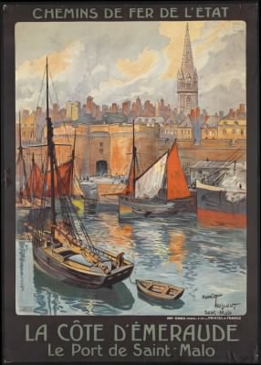 Travel Posters > La cte d'meraude. Le Port de Sainte-Malo