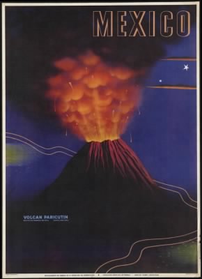 Travel Posters > Mexico. Volcan Paricutin