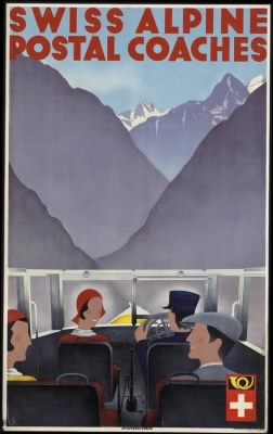 Thumbnail for Travel Posters > Swiss alpine postal coaches