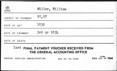 Thumbnail for William > Miller, William