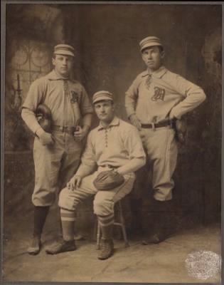 McGreevey Collection > Pat Moran, Fred Brown and Malachi Kittridge of the Boston Nationals