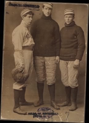 McGreevey Collection > Boston Americans catchers Schreckengost, McLean and Criger