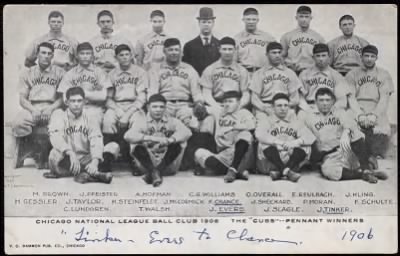 McGreevey Collection > Chicago Cubs team picture, 1906