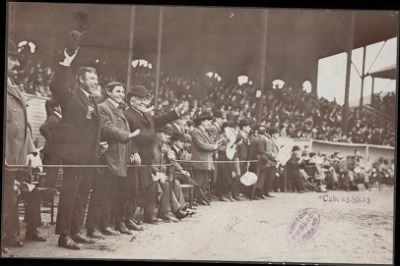 McGreevey Collection > The Boston Royal Rooters at the Huntington Avenue Grounds, 1903 World Series