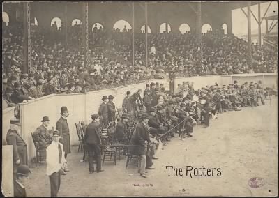 McGreevey Collection > The Rooters on the field at the Huntington Avenue Grounds, 1903 World Series