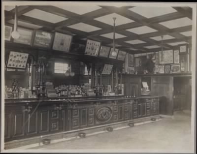 McGreevey Collection > Interior of Third Base, Michael T. McGreevey's Saloon