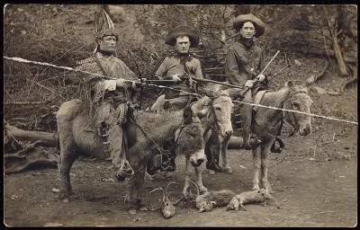 McGreevey Collection > Red Sox players on hunting expedition, Spring Training, Hot Springs, Arkansas