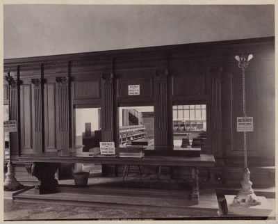 Thumbnail for Trustees' McKim Construction Photos > Book delivery room, Bates Hall, construction of the McKim Building