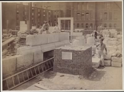 Thumbnail for Trustees' McKim Construction Photos > 64, construction of the McKim Building