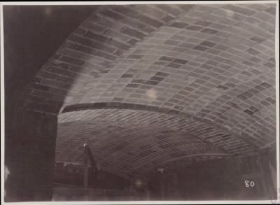 Thumbnail for Trustees' McKim Construction Photos > Completed Guastavino tile vaults in basement, construction of the McKim Building