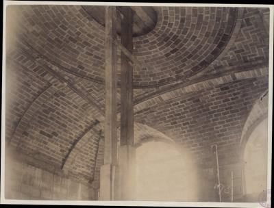 Thumbnail for Trustees' McKim Construction Photos > Ceiling of the Boylston Street entrance, construction of the McKim Building