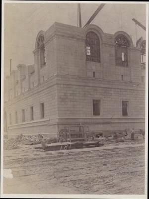 Thumbnail for Trustees' McKim Construction Photos > 181, construction of the McKim Building