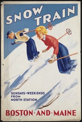 Thumbnail for Travel Posters > Snow train. Sundays = week-ends from North Station