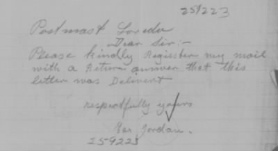 Old German Files, 1909-21 > Jordan (#259223)