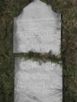 Goldsmith, William H 1891 tombstone chalked.jpg