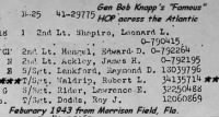 The (Now-Famous) 321stBG Gen Bob Knapp's Flight Over the Atlantic, Feb. 1943
