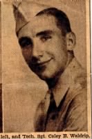 T/Sgt Caley B Waldrip, WW II England, B-26's, 391stBG,575thBS (INJURED)