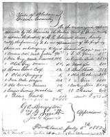 Clements, Q E 1882 Probate file 2071, Inventory, front side.png