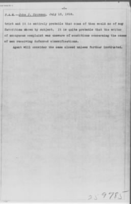 Old German Files, 1909-21 > John J. Crossen (#259785)