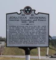 Jonathan Browning Roadside marker