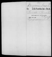 US, Civil War Service Records (CMSR) - Union - Florida, 1861-1865 record example