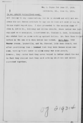 Old German Files, 1909-21 > Arnold Gebler (#8000-219314)