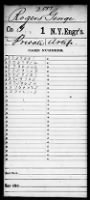 US, Civil War Service Records (CMSR) - Union - 1st NY Volunteer Engineers, 1861-1865 record example