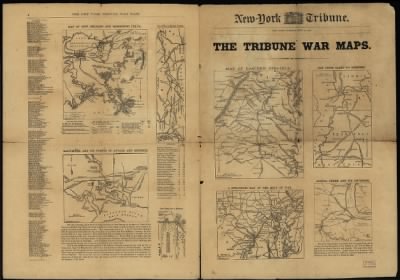 United States, war maps > The Tribune war maps [Compiled by] G. Woolworth Colton.