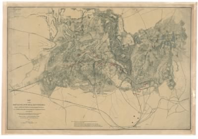Bull Run, 1st Battle of (Manassas) > Map of the battlefield of Bull Run, Virginia. Brig. Gen. Irvin McDowell commanding the U.S. forces, Gen. G. [i.e. P.] T. Beauregard commanding the Confederate forces, July 21st 1861 / compiled from a map accompanying the repo