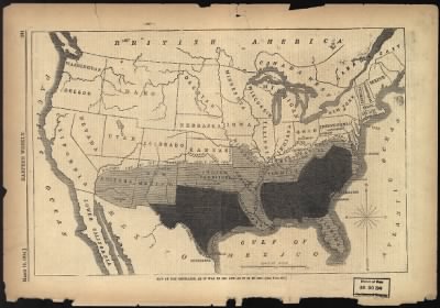 United States, war maps > Map of the rebellion, as it was in 1861 and as it is in 1864.