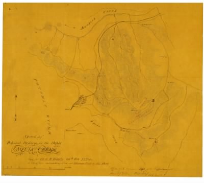 Aquia Creek > Sketch of proposed defences for the depot at Aquia Creek / Office of Ch. Engineer, Dept. of the Rappahannock, W.S. Long, Asst. Engr.