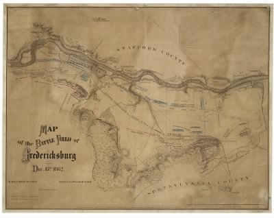 Fredericksburg > Map of the battle field of Fredericksburg, Dec. 13, 1862 / drawn by B.L. Blackford, Civ. Engr.