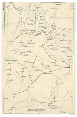 Orange, Gordonsville, Harrisonburg & Millwood > [Military map of the region around Orange C.H., Gordonsville, Harrisonburg & Millwood, Va.]
