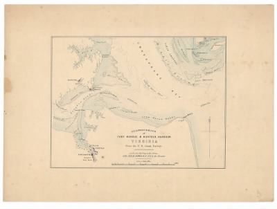 Fort Monroe and Norfolk > Neighborhood of Fort Monroe & Norfolk Harbour Virginia : from the U.S. Coast Survey / lithd. at the Topl. Dept, War Office ; Col. Sir. H. James, R.E. F.R.S. & Director.