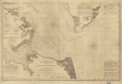 Chesapeake Bay > Chesapeake Bay, Sheet no. 1, York River, Hampton Roads, Chesapeake entrance.. From a trigonometrical survey under the direction of A. D. Bache, Superintendent of the survey of the coast of the United States. Triangulation by