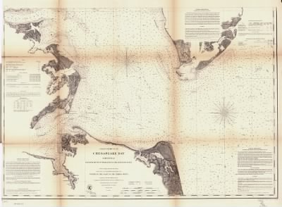 Chesapeake Bay > Chesapeake Bay. Sheet 6, from the mouth of York River to the entrance to bay. From a trigonometrical survey under the direction of A. D. Bache, Superintendent of the survey of the coast of the United States. Triangulation by