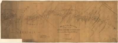 North-Western Turnpike Road > Map of the location of part of the North-Western Turnpike Road / made under direction of C. Crozet, Pr. Eng., by Chas. B. Shaw, Ast., 1831.