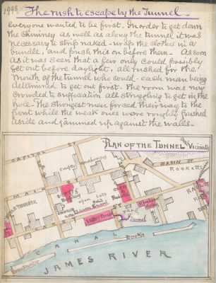 Libby Prison > Plan of the tunnel and vicinity [of Libby Prison, Richmond, Va.].