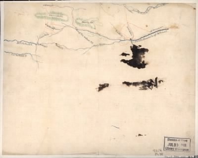 Virginia, West Virginia > [Sketch of roads and streams in Highland County, Va., and Pendleton County, W. Va.].