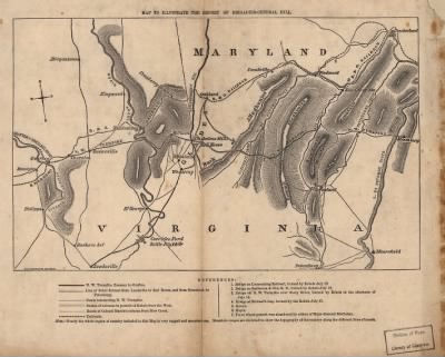 Maryland, West Virginia > Map to illustrate the report of Brigadier-General Hill Richardson, sc.