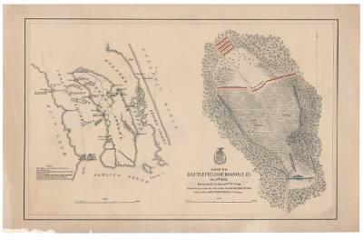 Roanoke Island > Map of the battlefield of Roanoke Id. Feb. 8th 1862 / drawn by Lt. Andrews, 9th N.Y. Regt ; published by authority of the Hon. the Secretary of War, Office of the Chief of Engineers, U.S. Army.