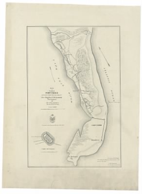 Fort Fisher > Sketch of vicinity of Fort Fisher / surveyed under the direction of Brvt. Brig. Gen. C.B. Comstock, chief engineer, by Otto Julian Schultze, Private, 15th N.Y.V. Eng.