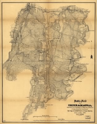 Thumbnail for Chickamauga, Battle of > Battle-field of Chickamauga, surveyed by command of Maj. Gen. Thomas, comdg. Dept. of the Cumberland by Capt. C. H. Boyd, U.S. Coast Survey. April & May 1864. Autogr. & printed under direction of Col. Wm. E. Merrill, Chief En