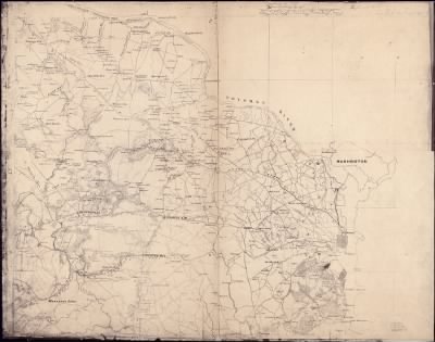 Alexandria and Fairfax Counties > [Map of Fairfax and Alexandria counties, Virginia, and parts of adjoining counties] / fm. Capt. Michler.