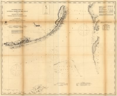 Straits of Florida > Preliminary edition of general chart of the coast no. X, Sraits of Florida from Key Biscayne to Marquesas Keys From a trigonometrical survey under the direction of A. D. Bache, Superintendent of the survey of the coast of the