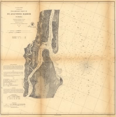 St Augustine > Preliminary chart of St. Augustine harbor, Florida Triangulation by B. Huger, Jr., Sub-Assist. Topography by F. W. Dorr, Sub-Assist. Hydrography by the party under the command of Lieut. Comdg. A. Murray, U.S.N. Assist. Redd.