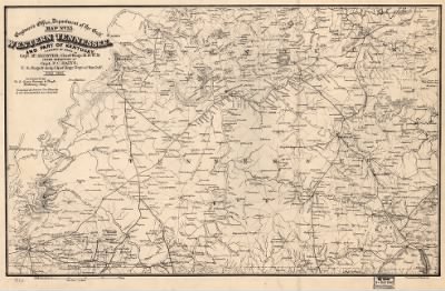 Kentucky, Tennessee > Western Tennessee, and part of Kentucky Prepared by order of Capt. McAlester, Chief Engr. M.D.W.M. under direction of Capt. P. C. Hains, U.S. Engr. & Actg. Chief Engr. Dept. of the Gulf. Compiled & drawn for stone by B. von R