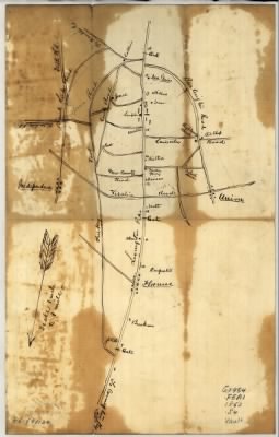 Florence > Sketch of vicinity of head qtrs. U.S. forces, Snows Pond, Kentuckey [sic].