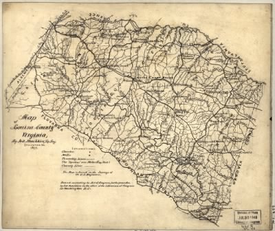 Louisa County > Map of Louisa County, Virginia / by Jed. Hotchkiss, top. eng., Staunton, Va., 1871.